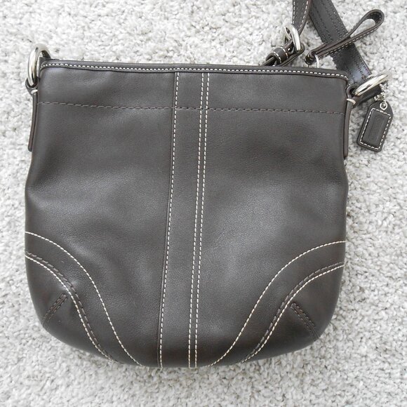 Vintage Coach SoHo Brown Leather Crossbody Bag EUC - Picture 4 of 12
